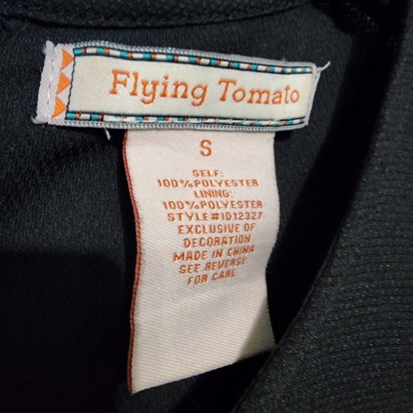 Flying Tomato Black Neon Aztec SouthWest Shift Pencil Short NWOT Dress Sz Small - Picture 10 of 11